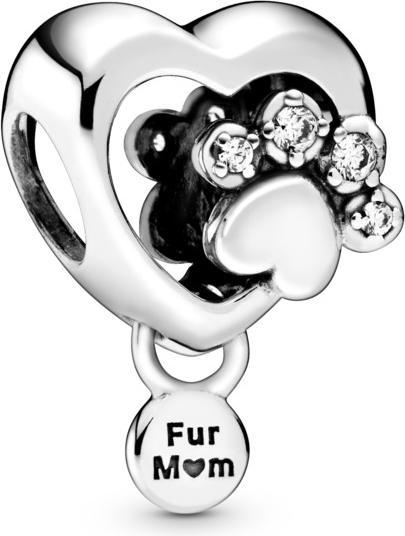 Actual product image Pandora Paw Heart Charm (Sterling silver)