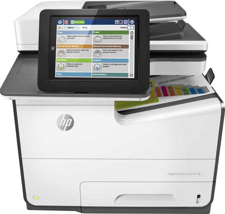 Produktbild HP Page Wide Enterprise Color MFP 586dn (Tintenpatrone, Farbe)