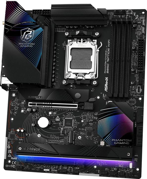 Produktbild AsRock Phantom Gaming B850 Riptide WiFi (AM5, AMD B850, ATX)