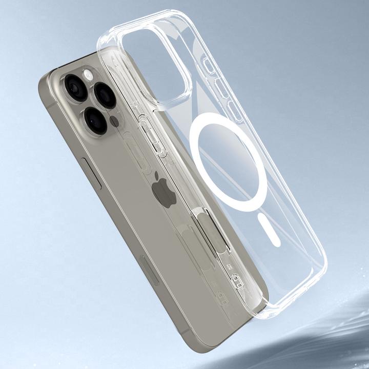 Actual product image Spigen Ultra Hybrid MAG iPhone 16 Pro Max MagSafe frost clear ACS08002 (Apple iPhone 16 Pro Max)