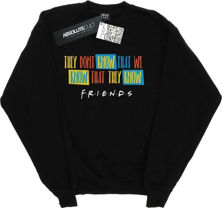 Friends They Don't Know Script Sweatshirt Mädchen