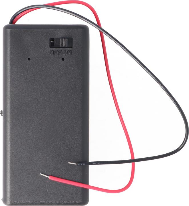 Actual product image Goobay 1x 9V block battery holder