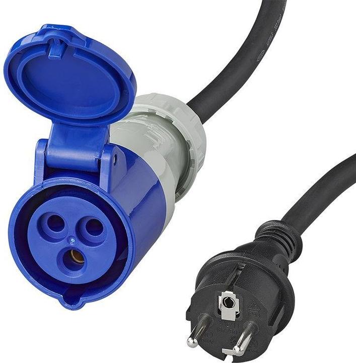 Actual product image ProPlus Adapter cable 40cm 3x2.5mm² from Schuko plug to CEE