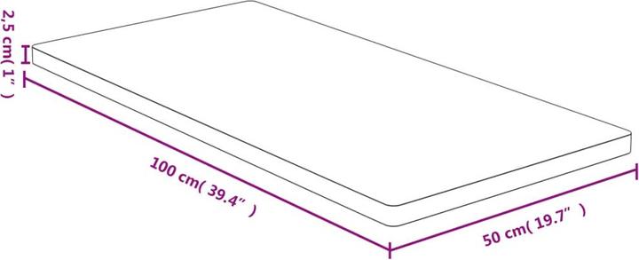 Image du produit VidaXL Weston (50 x 2,5 x 100 cm)