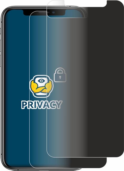 Actual product image BROTECT Anti-spy privacy film Blue light protection film (2 Piece, Apple iPhone XS)