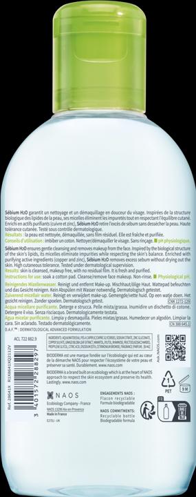 Image du produit Bioderma Sébium H2O (Eau micellaire, 250 ml)