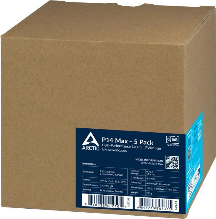 Actual product image Arctic P14 Max (140 mm, 5 x)