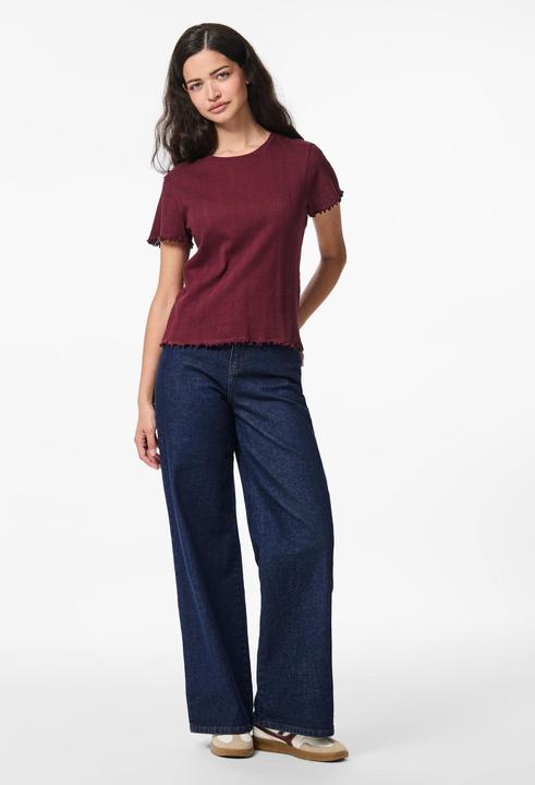 Produktbild Pieces Pcmarie Ss O-Neck Poin Top Jrs Noos Bc (M)
