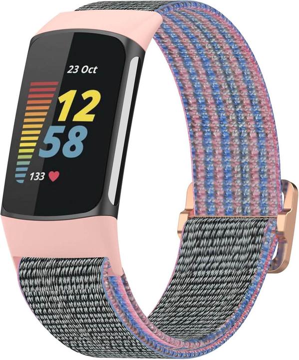 Actual product image Cover-Discount Fitbit Charge 6 - Nylon fabric replacement strap (Nylon)