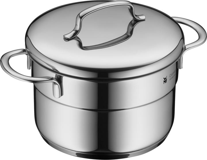 Kochtopf Fleischtopf Induktion 14cm klein Metalldeckel Mini Edelstahl 18/10 (14.14 cm, Kochtopf, Edelstahl)