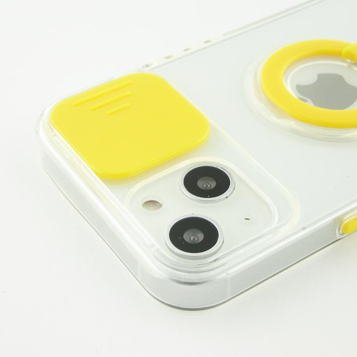 Image du produit PhoneLook Coque Caméra clapet avec anneau jaune (Apple iPhone 14 Plus)