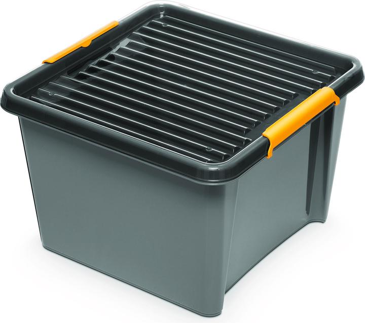 Immagine prodotto Orplast Scatola con coperchio grigio di Universal SolidStore da 25 l (25 l)