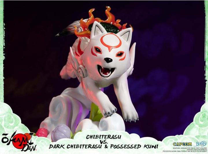 Image du produit First 4 Figures Statuette Okamiden Chibiterasu vs. Dark Chibiterasu & Possessed Kuni 33 cm