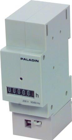 Image du produit Paladin Compteur horaire pour rail DIN35 mm de large12-24V DC