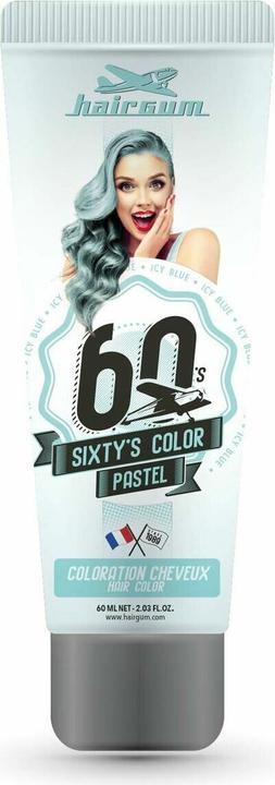 Hairgum SIXTY'S COLOR hair color #icy blue 60 ml (Icy Blue)
