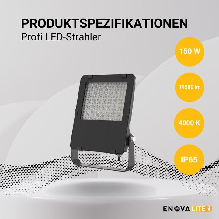 Produktbild Enova ELED 400161 - PRO LED-Fluter, 150 W, 19500 lm, 4000 K (19500 lm)