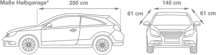 Produktbild Cartrend Halbgarage