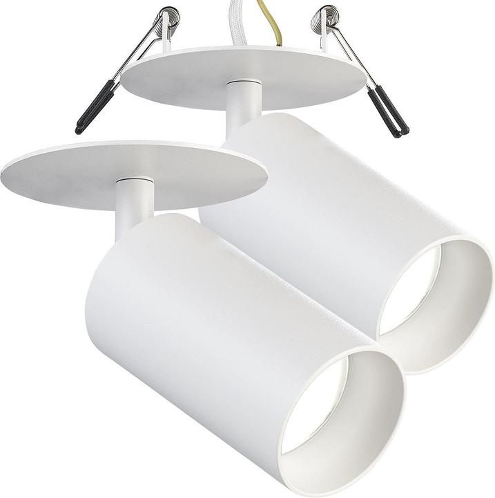 Actual product image Luminea Set of 2 swivel wall and ceiling spots (GU10)
