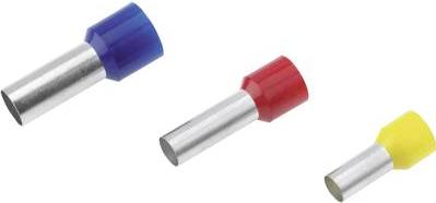 Actual product image Cimco Wire end ferrule 0.25 mm² 8 mm Partially insulated Light blue 18 2190 100 pcs.