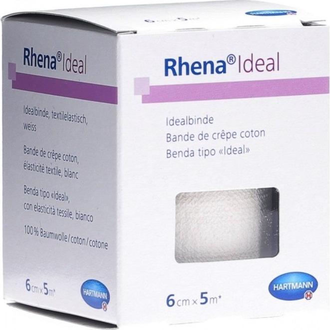 Actual product image Rhena Ideal Elastic Bandage 20cmx5m white 6 pcs.