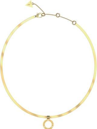 Actual product image Guess Decent Circle Lights Gold Plated Necklace JUBN03171JWYGT/U