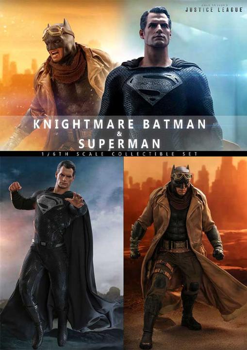 Actual product image Hot Toys Zack Snyder's Justice League "Knightmare Batman & Superman" 1/6 Scale Figure Set