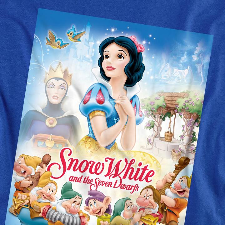 Actual product image Snow White Unisex Adult Modern Movie Poster T-Shirt (L)