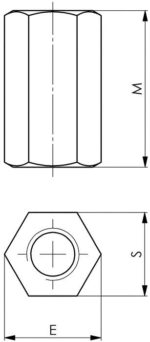 Produktbild Amf Verlängerungsmutter (M10)