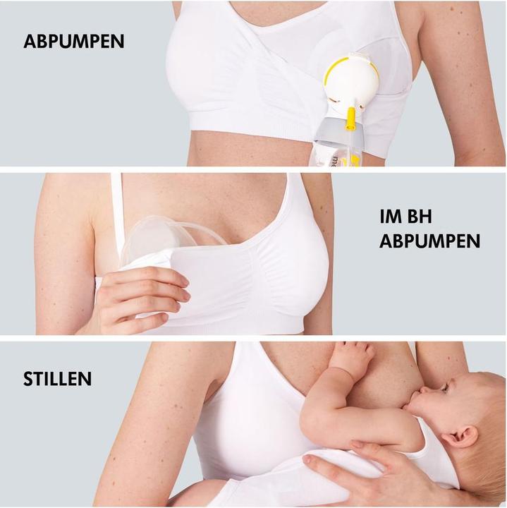 Image du produit Medela Soutien-gorge d'allaitement et de pompage 3en1 Hands-free (XL)