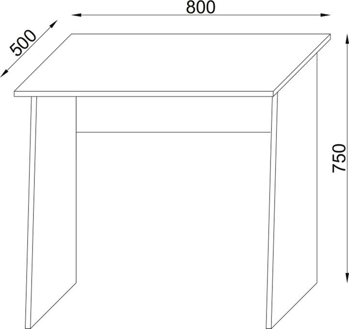 Actual product image VCM Wood desk computer table Masola Mini (80 x 50 x 74 cm)