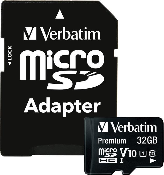 Produktbild Verbatim Micro SDHC Card Class 10 (32 GB, microSDHC, U1, UHS-I)