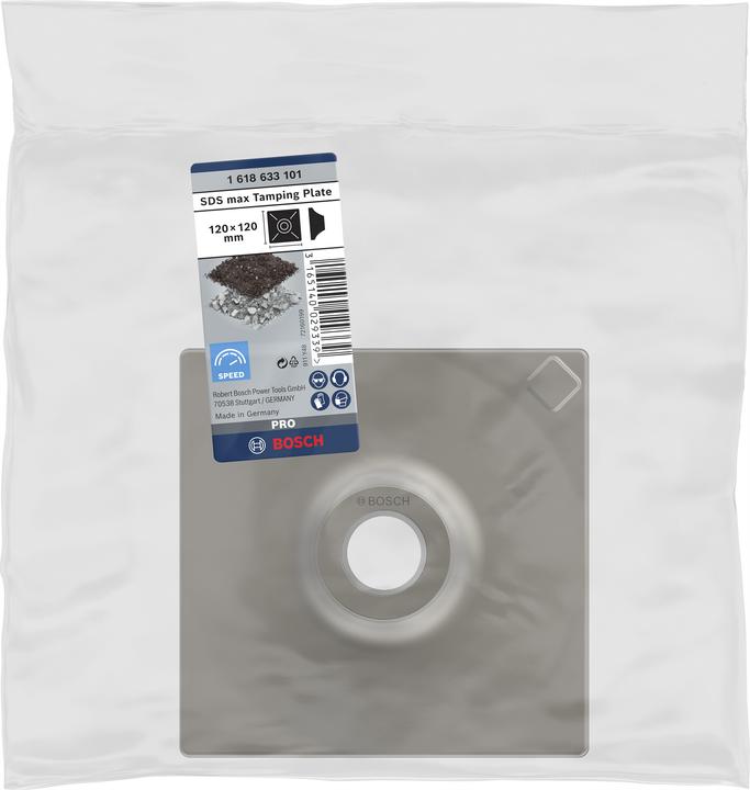 Immagine prodotto Bosch Professional Zubehör Piastra di pressatura PRO SDS max, 120 x 120 mm