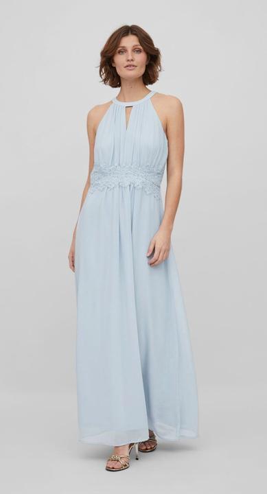 Actual product image Vila Pleated Halterneck Maxi Dress (44)