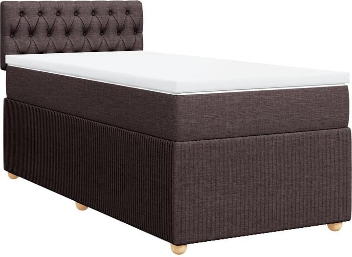 Produktbild VidaXL Bo x springbett mit Matratze 90 x 190 cm Stoff (90 x 190 cm, 90 x 190 cm)