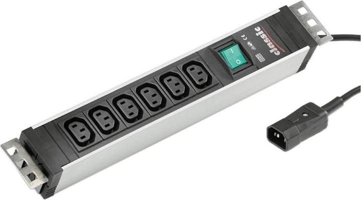 Bachmann Power strip, 6xC13, 2m supply cable C14 (6 x, C13)