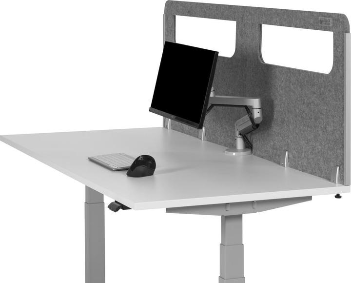 Actual product image Bakker Elkhuizen Bakker table divider round w.acrylic window grey backside