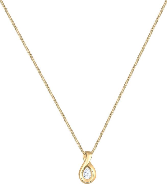 Produktbild Elli PREMIUM Halskette Infinity Zirkonia Unendlichkeit 585 Gelbgold (585 Gelbgold, Zirkonia, 45 cm)