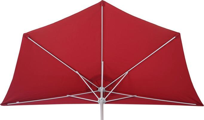 Image du produit Swisshandel24 Parasol semi-circulaire, demi-parasol balcon, UV 50+ polyester/alu 3kg 270cm (2.70 m)