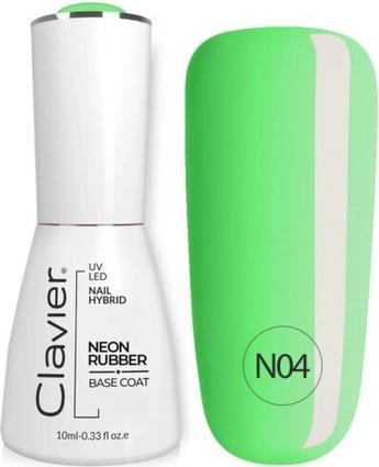 Clavier Luxury Nail Neon Rubber Base N04 10Ml