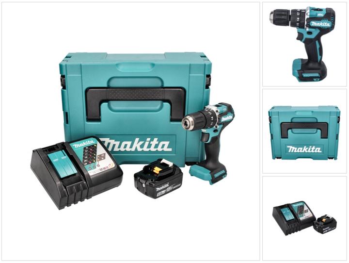 Produktbild Makita DHP 487 RT1J Akku Schlagbohrschrauber 18 V 40 Nm Brushless + 1x Akku 5,0 Ah + Ladegerät + Mak (Akkubetrieb)