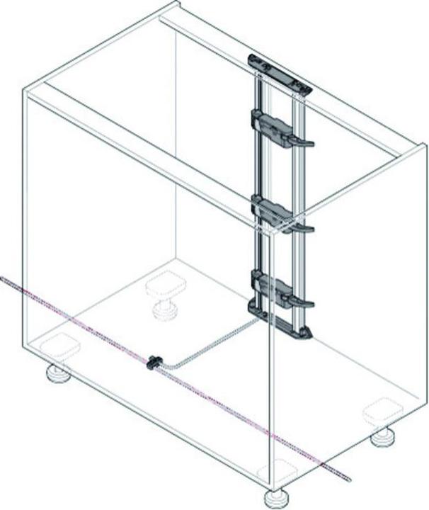 Actual product image Blum Carrier profile SERVO-DRIVE vertical (1 pcs.)