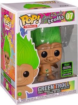 Produktbild Funko Pop ECCC 2020 Good Luck Trolls Green Troll Doll Limitierte Auflage