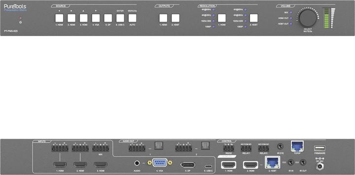 Produktbild Puretools Matrix Switcher PT-PMS-62S Multiformat HDBaseT