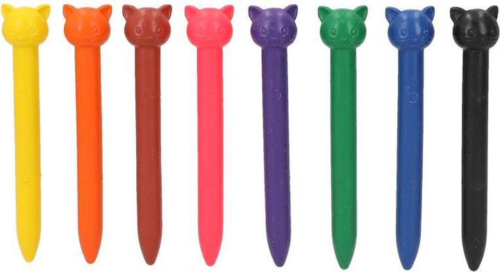 Actual product image Magni Princess Mimi wax crayon with topper 8 colours 8 pieces (Multicoloured, 8 x)
