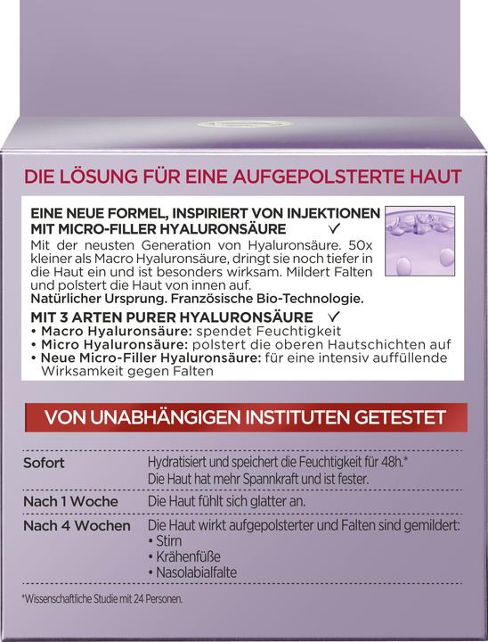 Valori nutrizionali e ingredienti L'Oréal Paris Loreal, Revitift filler, crema giorno, 50 ml (50 ml, Crema da giorno)
