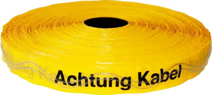 Produktbild NoName Ortungsband 250m Achtung Kabel gelb