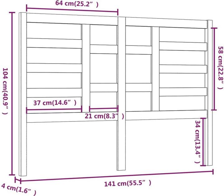Actual product image VidaXL Edan (141 x 4 x 104 cm)