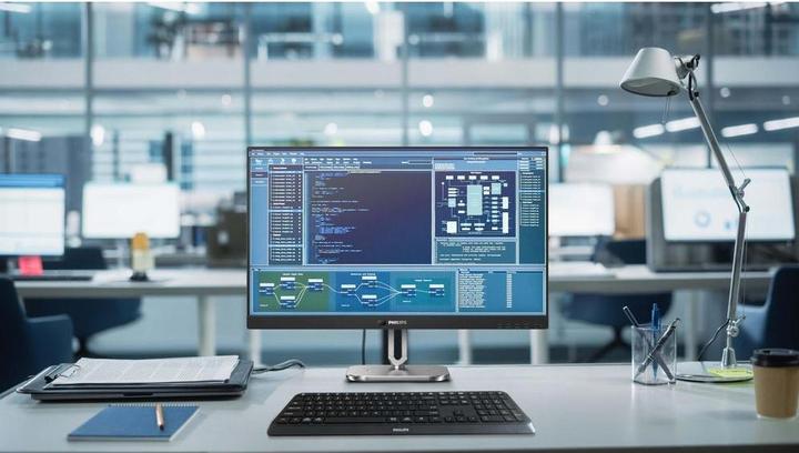 Actual product image Philips MMD 27B2U6903/00 IPS Monitor,,, Speakers, 2x HDMI, Port, USB Hub, TBT 4 OD, USB-C, Rj 45 (3840 x 2160 Pixels, 27")