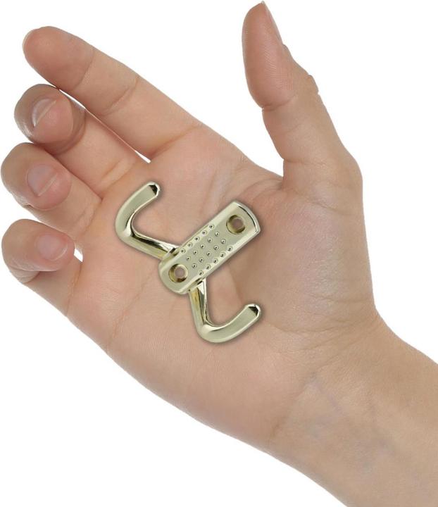 Produktbild Intirilife Doppel Garderobenhaken in Gold