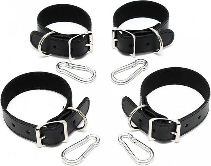 Actual product image Rimba Leather hand and foot cuffs